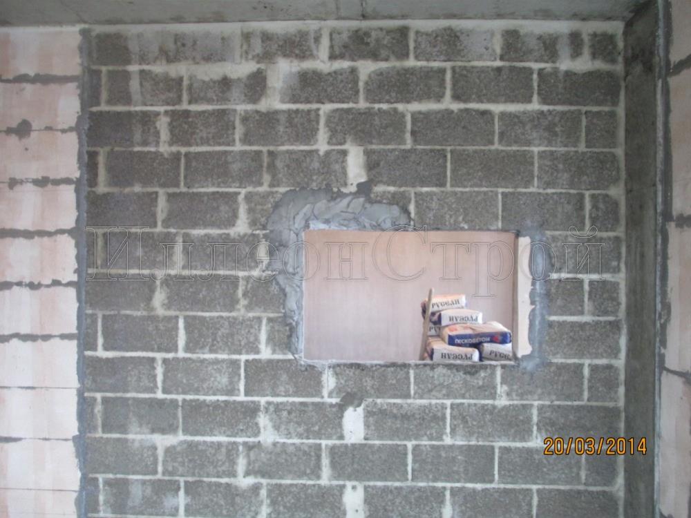 Устройство стены из пеноблоков с проемом ИллеонСтрой