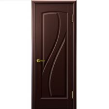 Дверь МАРИЯ Венге шпон 550*1900 мм ДГ глухая "Ульяновские двери Luxor"