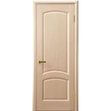 Дверь ЛАУРА Беленый дуб шпон 600*1900 мм ДГ глухая "Ульяновские двери Luxor"