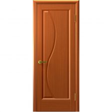 Дверь ФЛОРИНА Темный Анегри Т74 шпон 900*2000 мм ДГ глухая "Ульяновские двери Luxor"