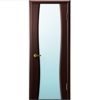 Дверь КЛЕОПАТРА 2 Венге шпон 550*1900 мм ДО остекление белое "Ульяновские двери Luxor" Дверь КЛЕОПАТРА 2 Венге шпон 550*1900 мм ДО остекление белое "Ульяновские двери Luxor"