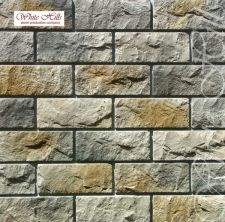 406-80 Искусственный камень White Hills Йоркшир светло-серый плоскостной Норм шир шва 1,5см