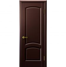Дверь ЛАУРА Венге шпон 600*1900 мм ДГ глухая "Ульяновские двери Luxor"