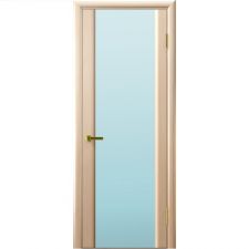 Дверь СИНАЙ 3 Беленый дуб шпон 900*2000 мм ДО остекление белое "Ульяновские двери Luxor"