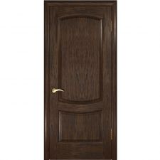Дверь ЛАУРА 2 Мореный дуб шпон 550*1900 мм ДГ глухая "Ульяновские двери Luxor"