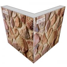 600-45 Искусственный камень White Hills Рутланд коричневый угловой Норм шир шва 1,5-2,5см