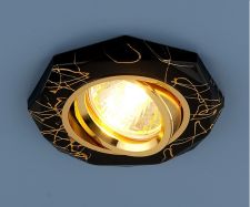 Светильник точечный Elektrostandard 2040 MR16 BK/GD черный/золото (Пластик) a031539