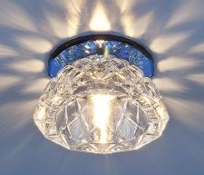 Светильник точечный Elektrostandard 6237 G9 зеркальный/синий (BL) со стеклом a025861
