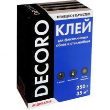Клей для флизелиновых и стеклообоев DECORO , 250гр.