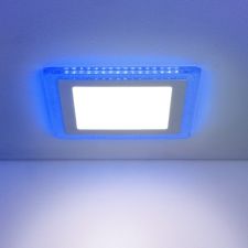 Светильник LED DOWNLIGHT Elektrostandard встраиваемый DLS024 10W 4200K с синей подсветкой a038380